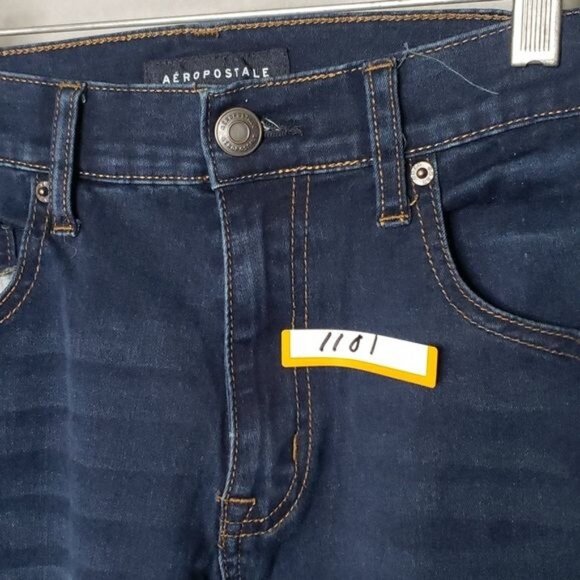 Aeropostale High Rise Jegging Size 10 Short Dark Wash Womens Stretch Denim Jeans - Picture 10 of 10
